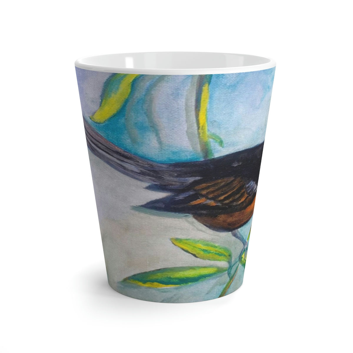 BLACK BIRD Latte Mug