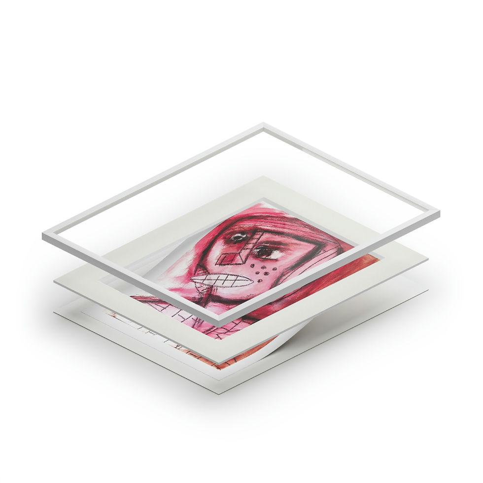 Thumbnail: THE LITTLE RACE CAR DRIVER Fine Art Prints (Passepartout Paper Frame)