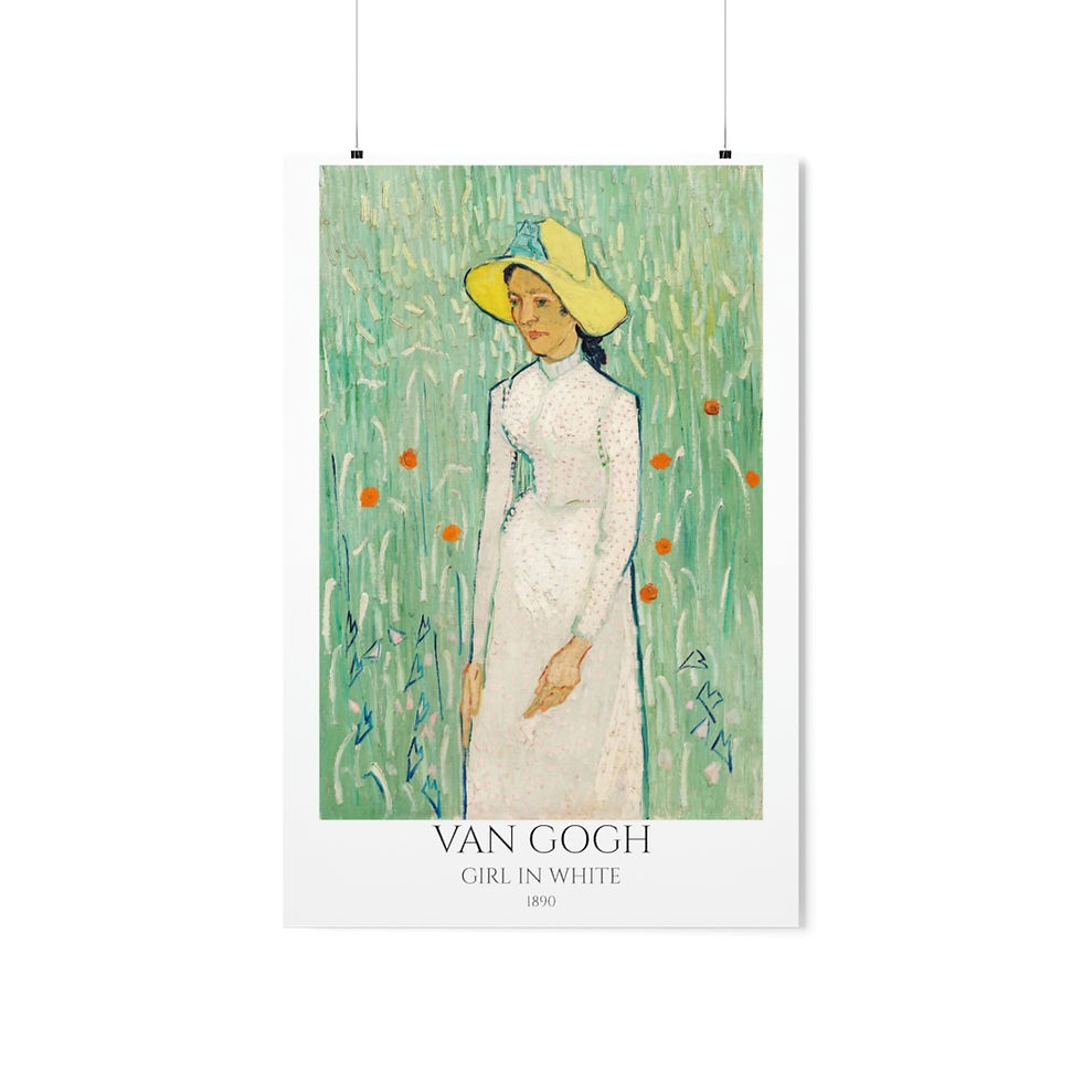Thumbnail: GIRL IN WHITE Premium Matte Vertical Posters