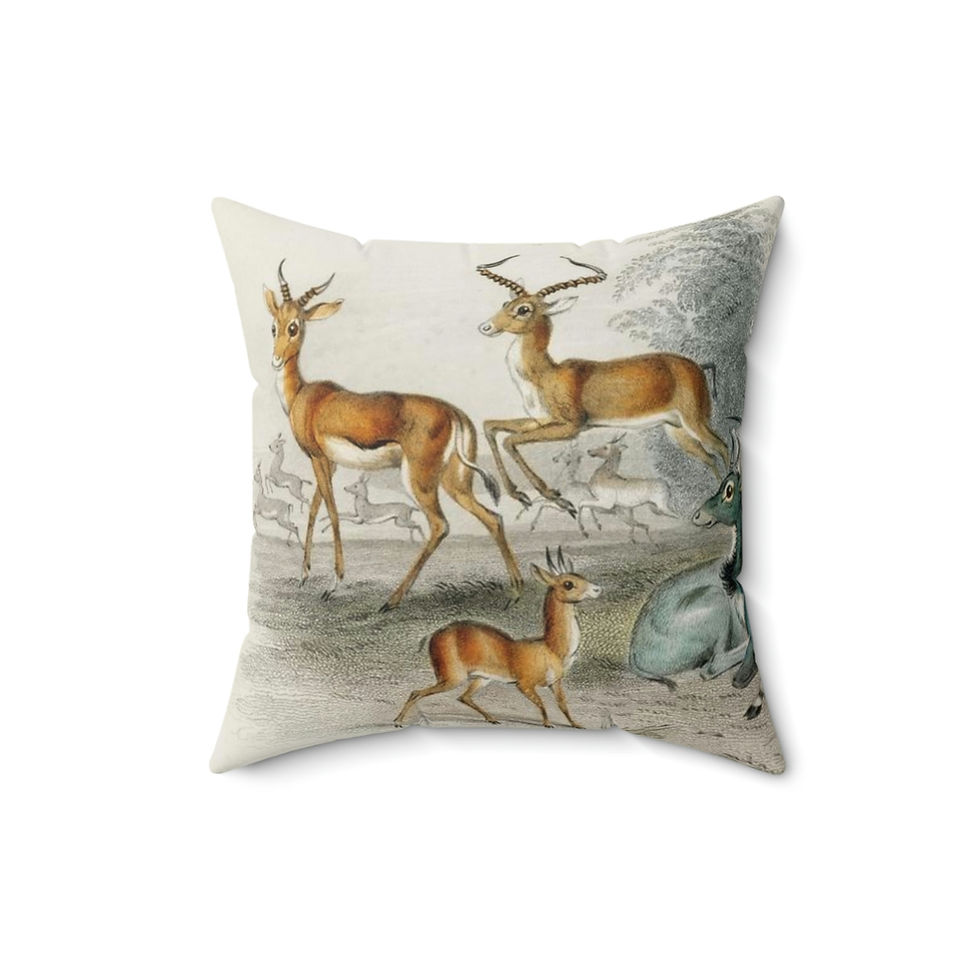 Thumbnail:  GAZELLE... Spun Polyester Square Pillow