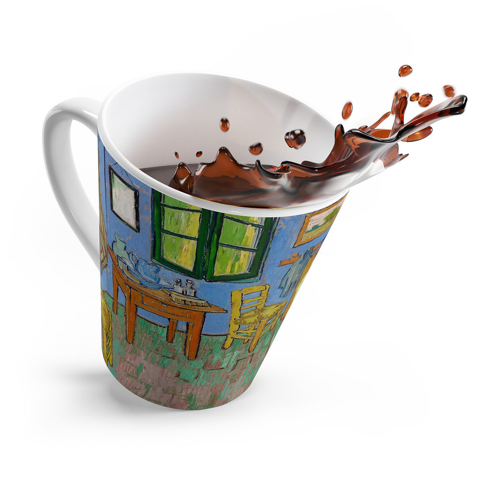 Thumbnail: THE BEDROOM Van Gogh  Latte Mug — 