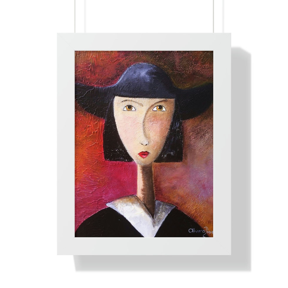 Thumbnail: QUAKER GIRL Framed Vertical Poster
