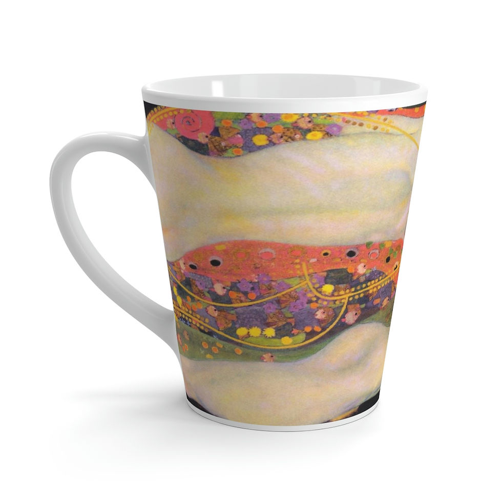 Thumbnail: WATER SERPENTS II Latte Mug