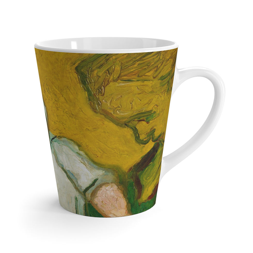 Thumbnail: MADAME ROULIN AND HER BABY Latte Mug • Vincent Van Gogh