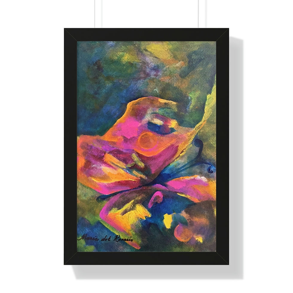 Thumbnail: BUTTERFLY Framed Vertical Poster