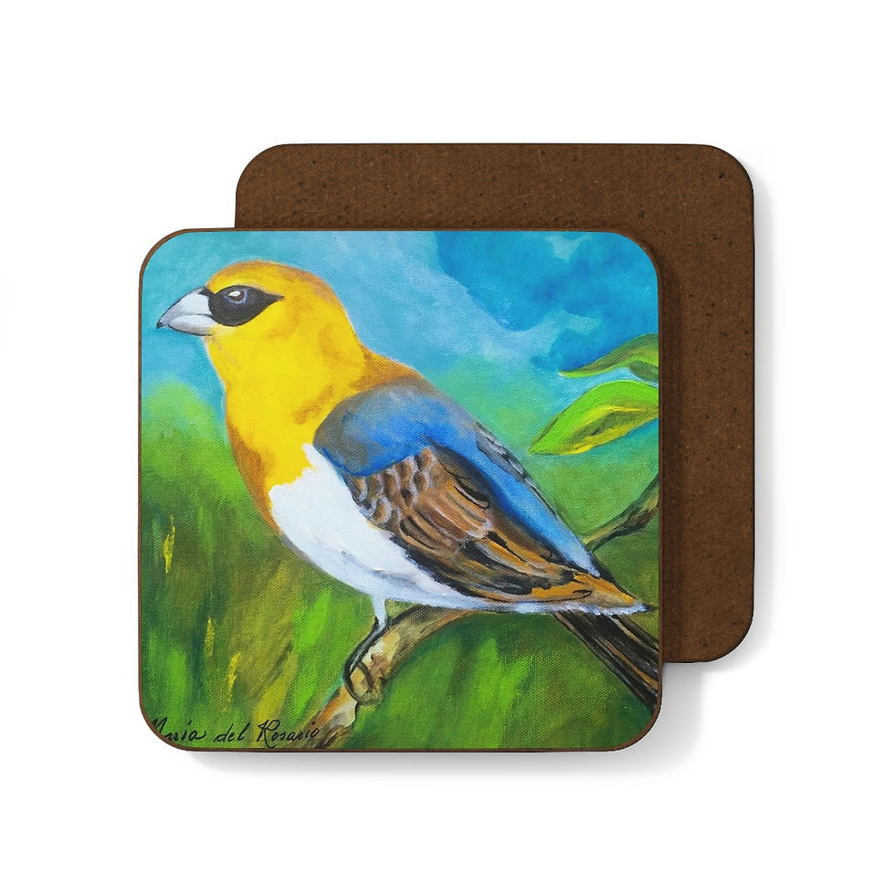 Thumbnail: YELLOW BIRD Hardboard Back Coaster