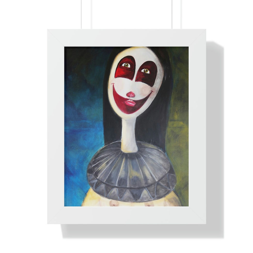 Thumbnail: BEHIND THE MASK Framed Vertical Poster