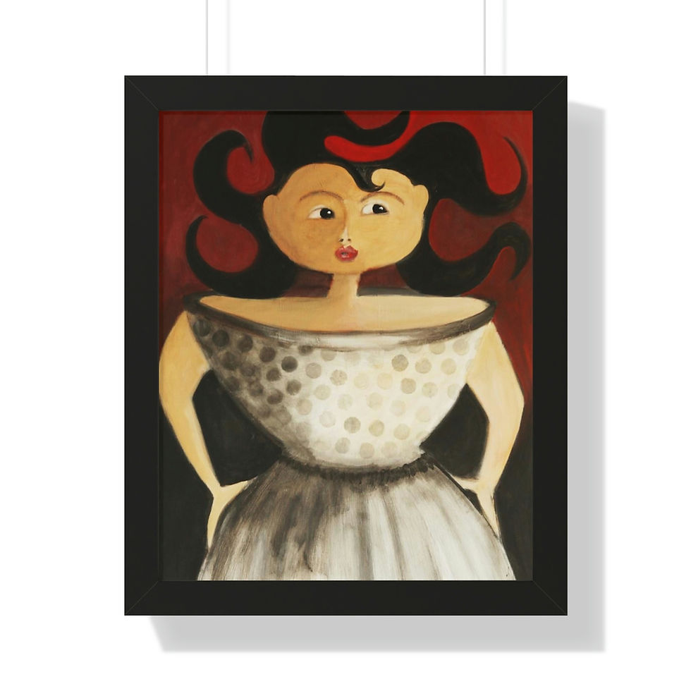 Thumbnail: POLKA DOTS Framed Vertical Poster