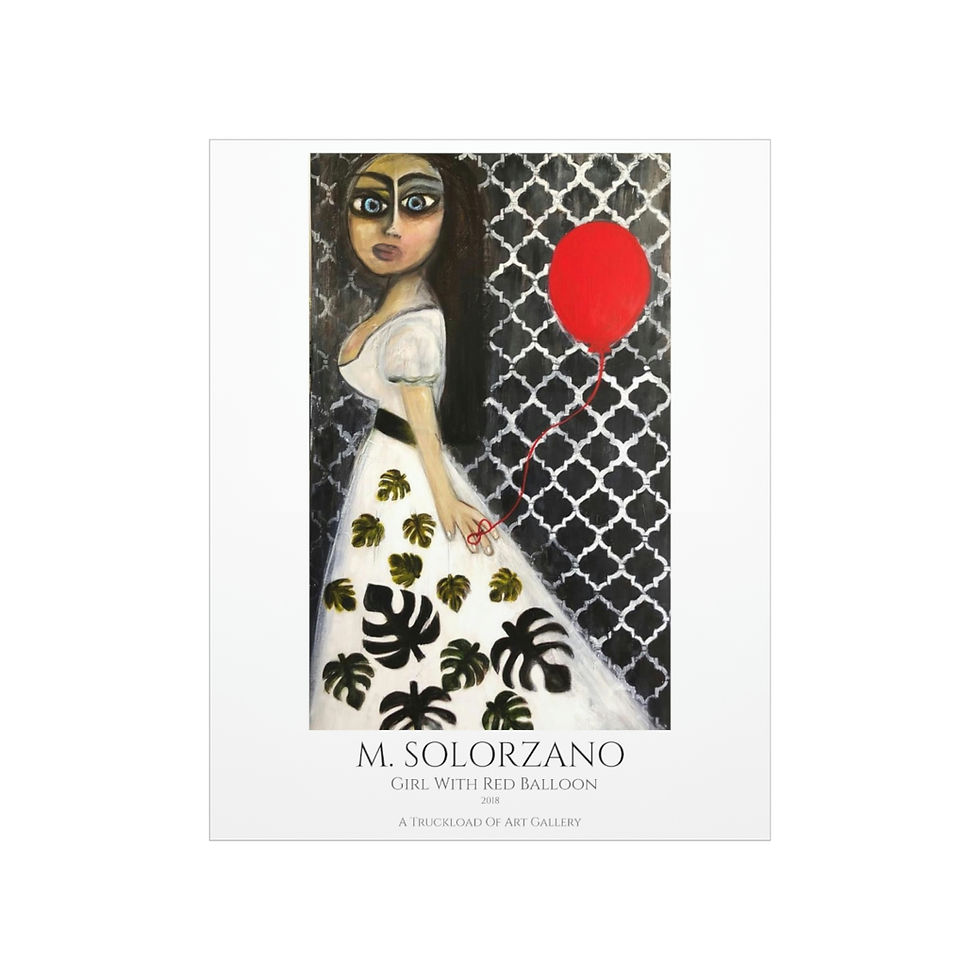 Thumbnail: GIRL WITH RED BALLOON Premium Matte Vertical Posters