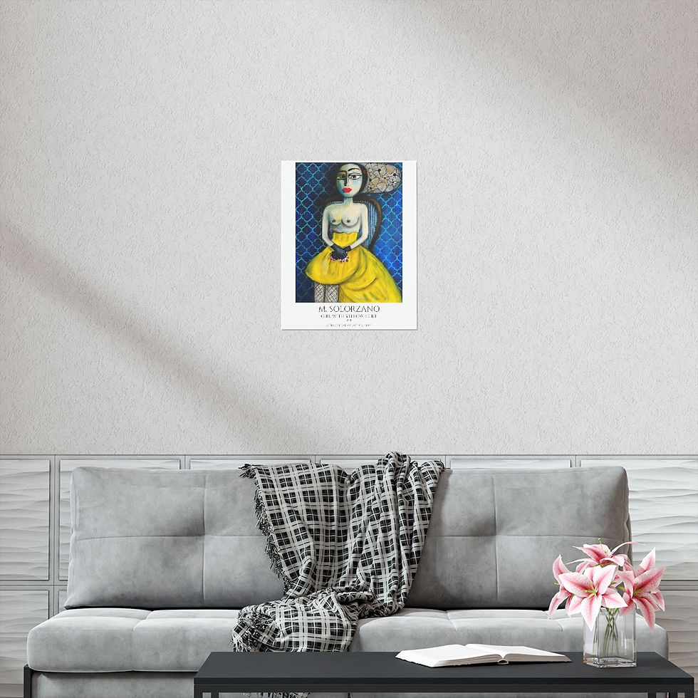 Thumbnail: GIRL WITH YELLOW SKIRT Premium Matte Vertical Posters