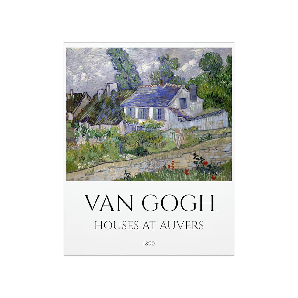 Thumbnail: HOUSES AT AUVERS Premium Matte Vertical Posters