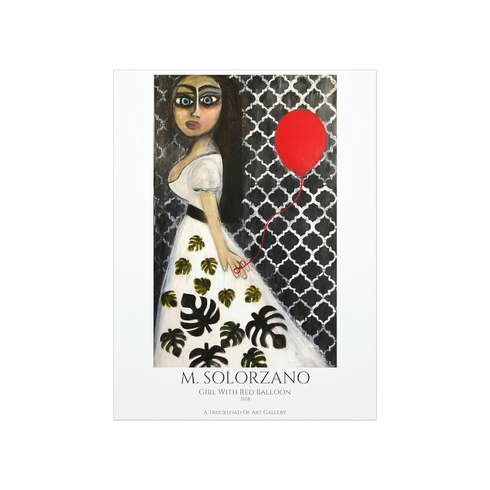 Thumbnail: GIRL WITH RED BALLOON Premium Matte Vertical Posters