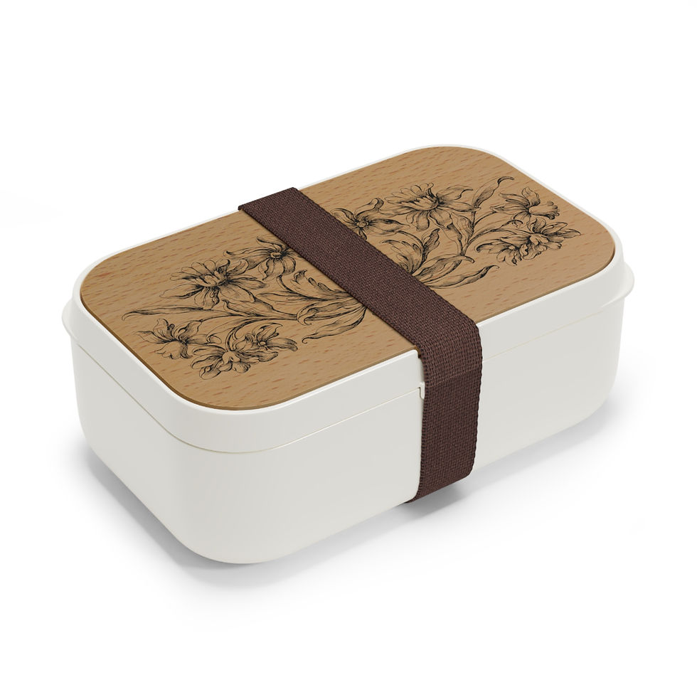 Thumbnail: FIORE  Wooden Bento Lunch Box