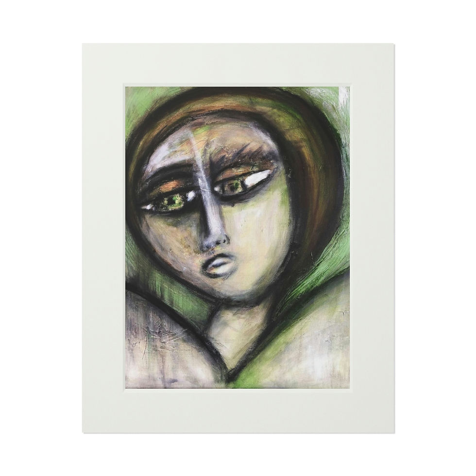 Thumbnail: A WOMAN Fine Art Prints (Passepartout Paper Frame)