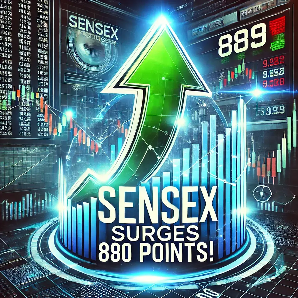 Sensex Surges 899 Points Amid Fed's Rate Cut Signals: IT Stocks Lead Indian Market Rally