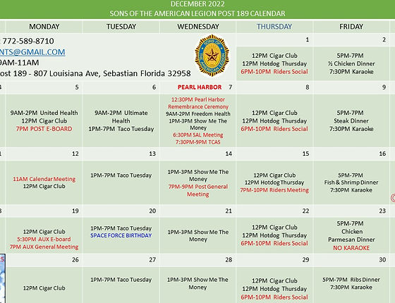 Calendar | My Site