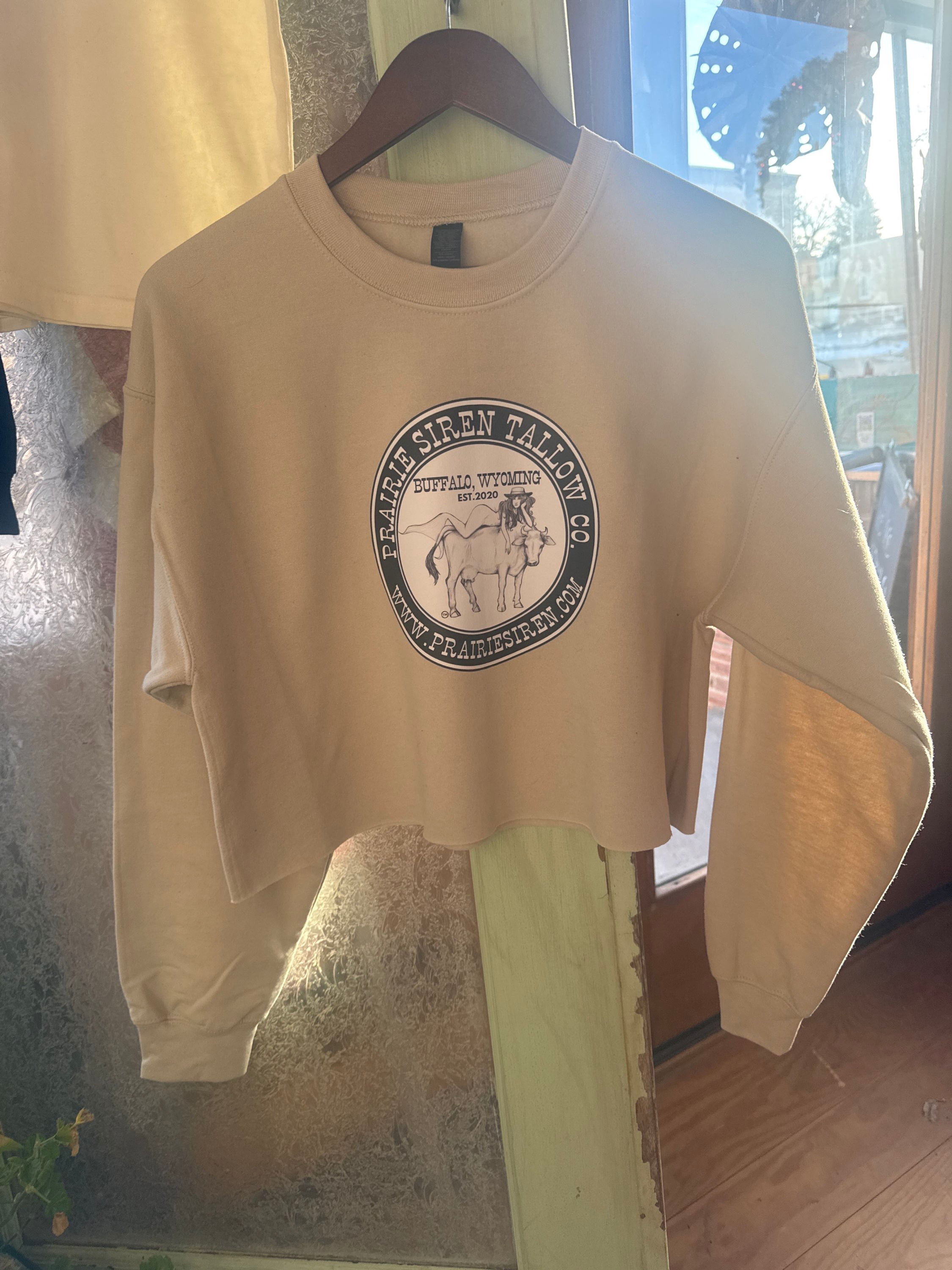Cropped Prairie Siren Crewneck