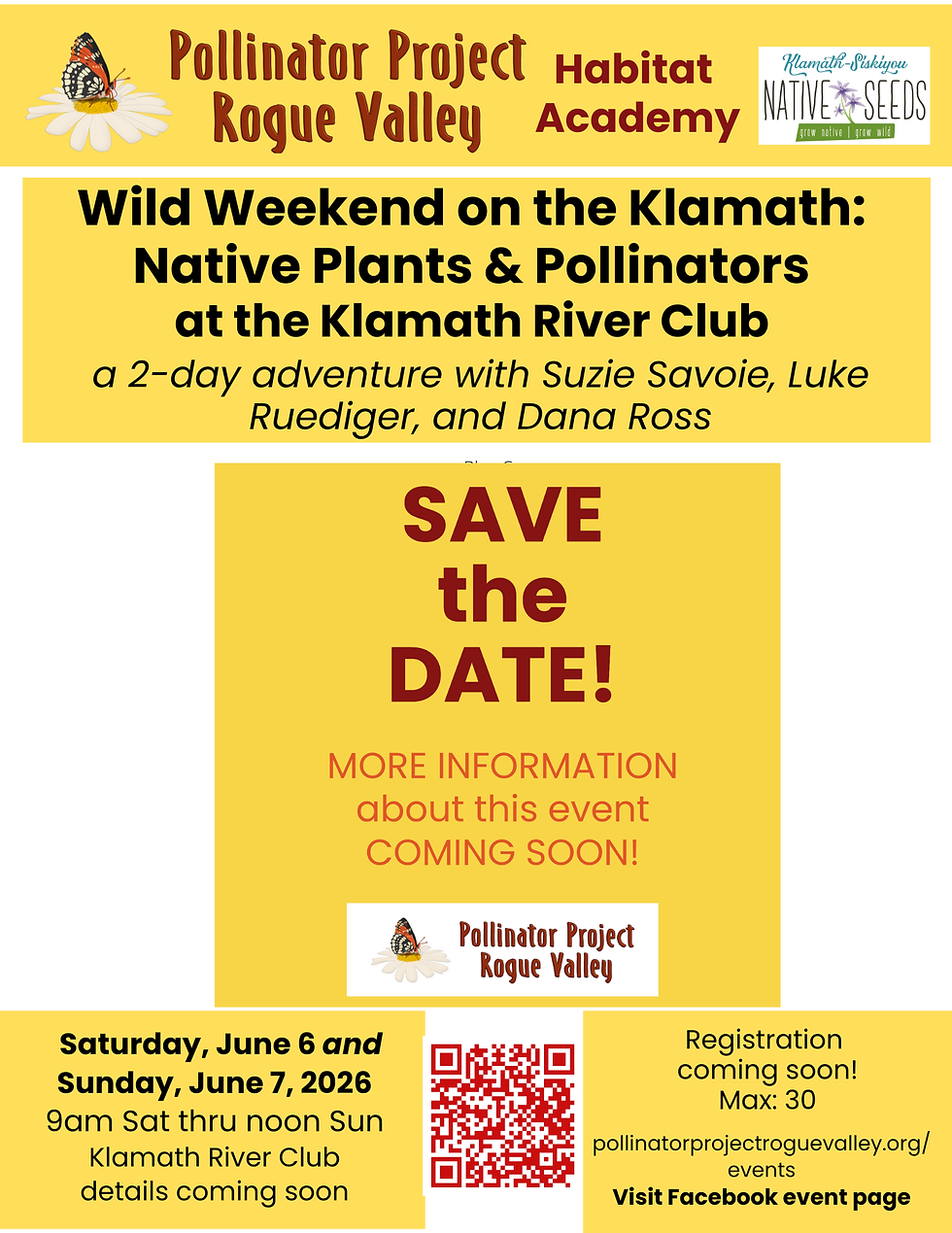 Wild Weekend on the Klamath: Native Plants & Pollinators