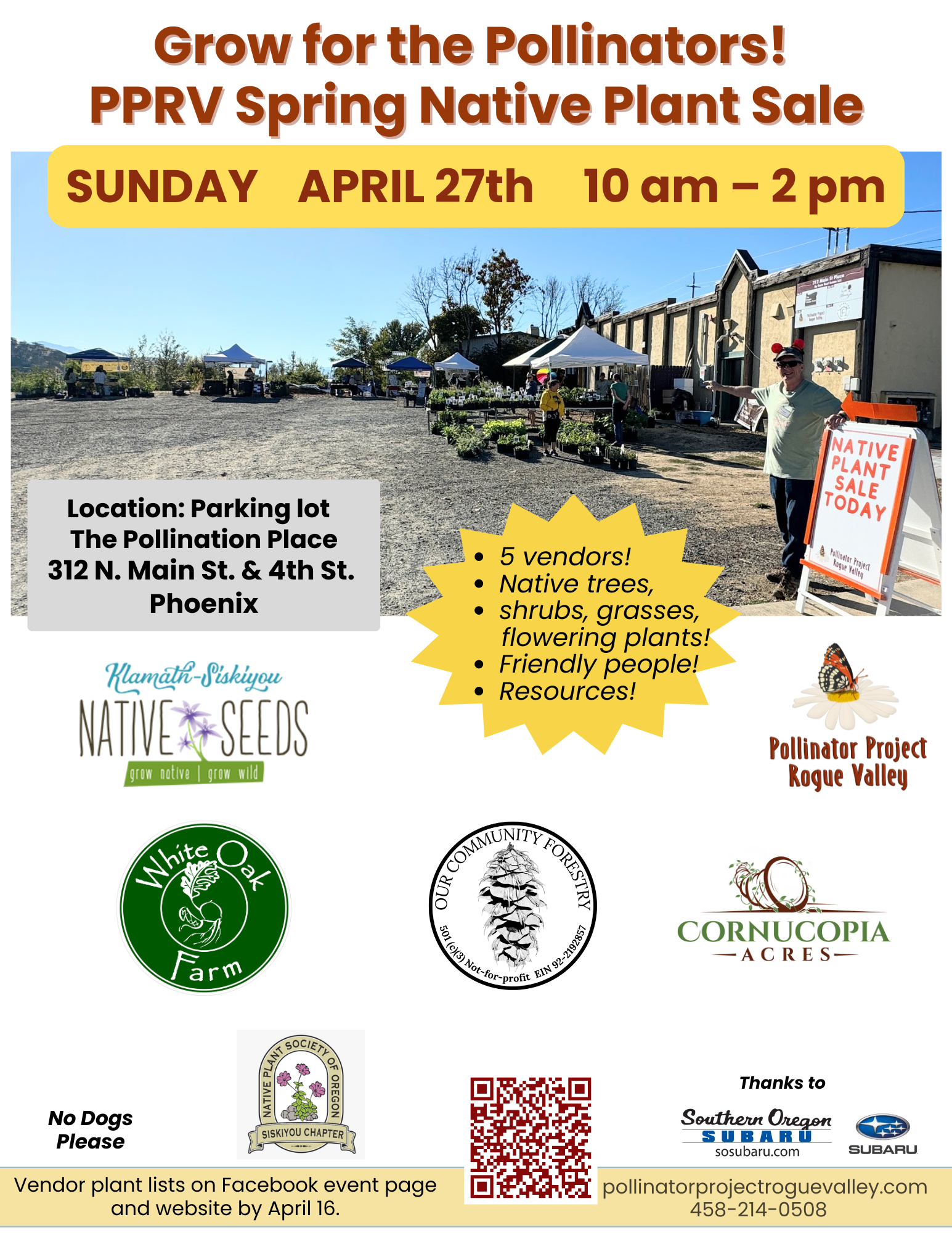 Spring Project Logo Pollinators Native Plant Sale for the Pollinators - Spring 2025 ...