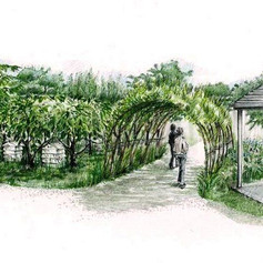 The RHS Edible Garden Hampton Court show