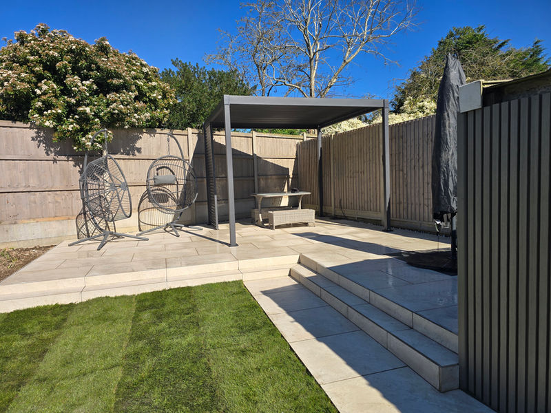 patio, landscaping