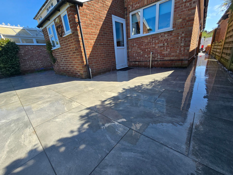 patio, patio installation, raised beds, landscaping, pergola