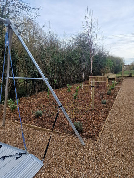 Garden design, garden building, landscaping, raised beds, sensory garden, gravel grids, gravel garden, shade sail, pergolas, play area, accessible garden