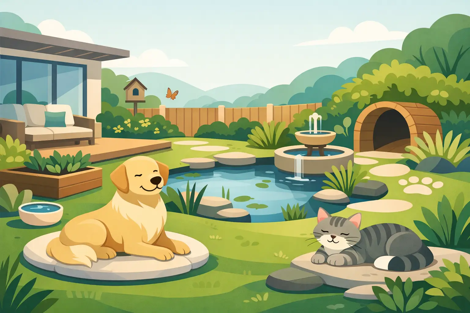 Pet Friendly Garden Design for Calm Homes