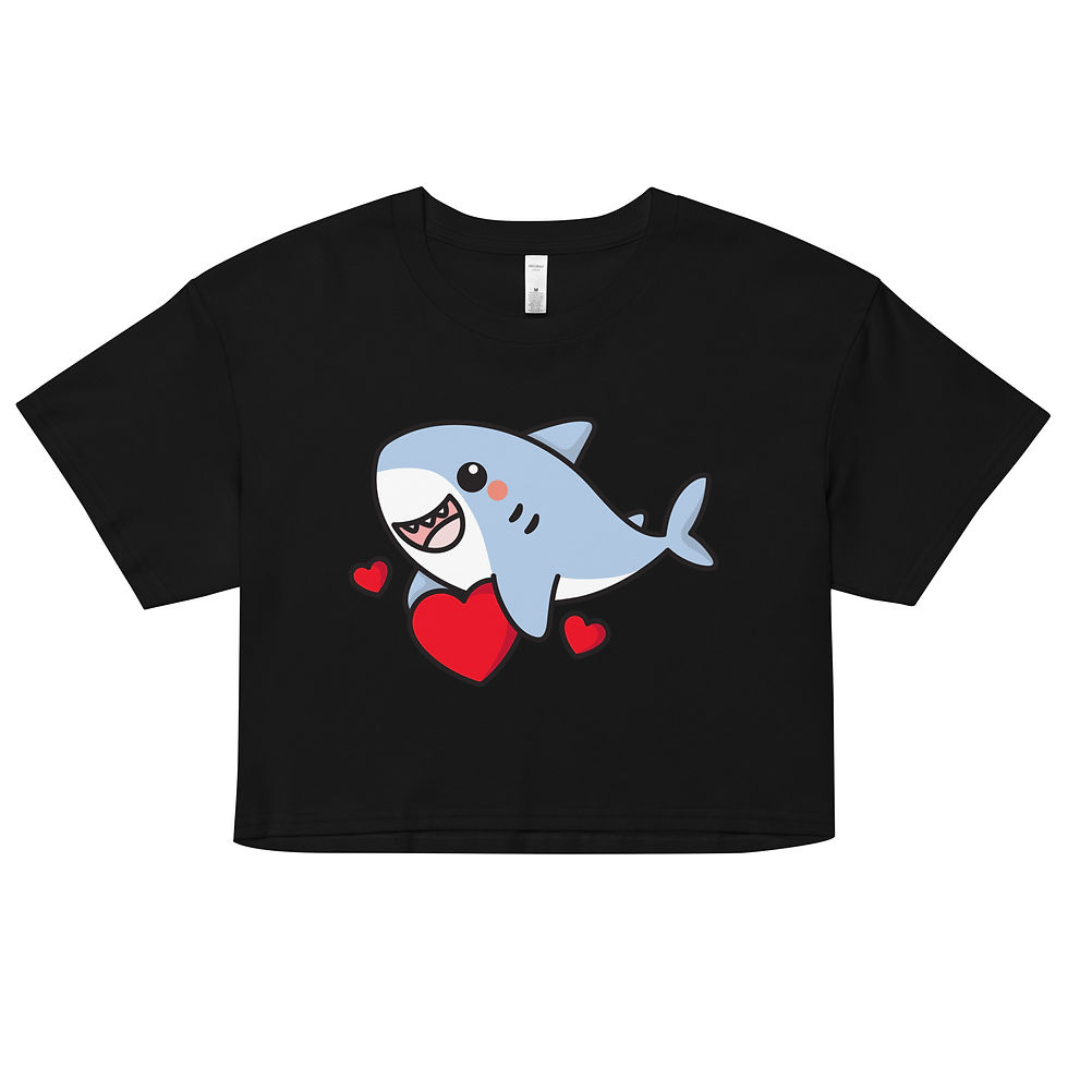 Thumbnail: Love Sharky: Women's Crop Top