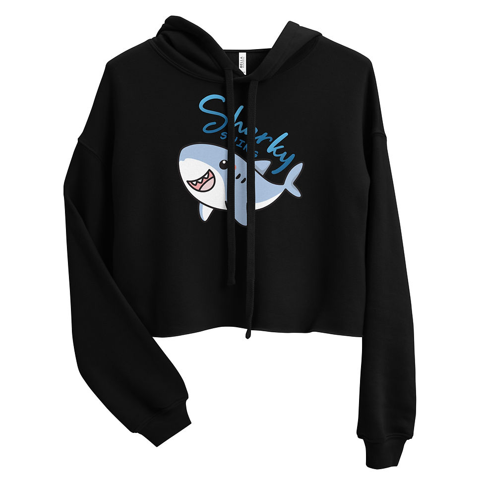Thumbnail: Sharky Swing Logo: Crop Hoodie
