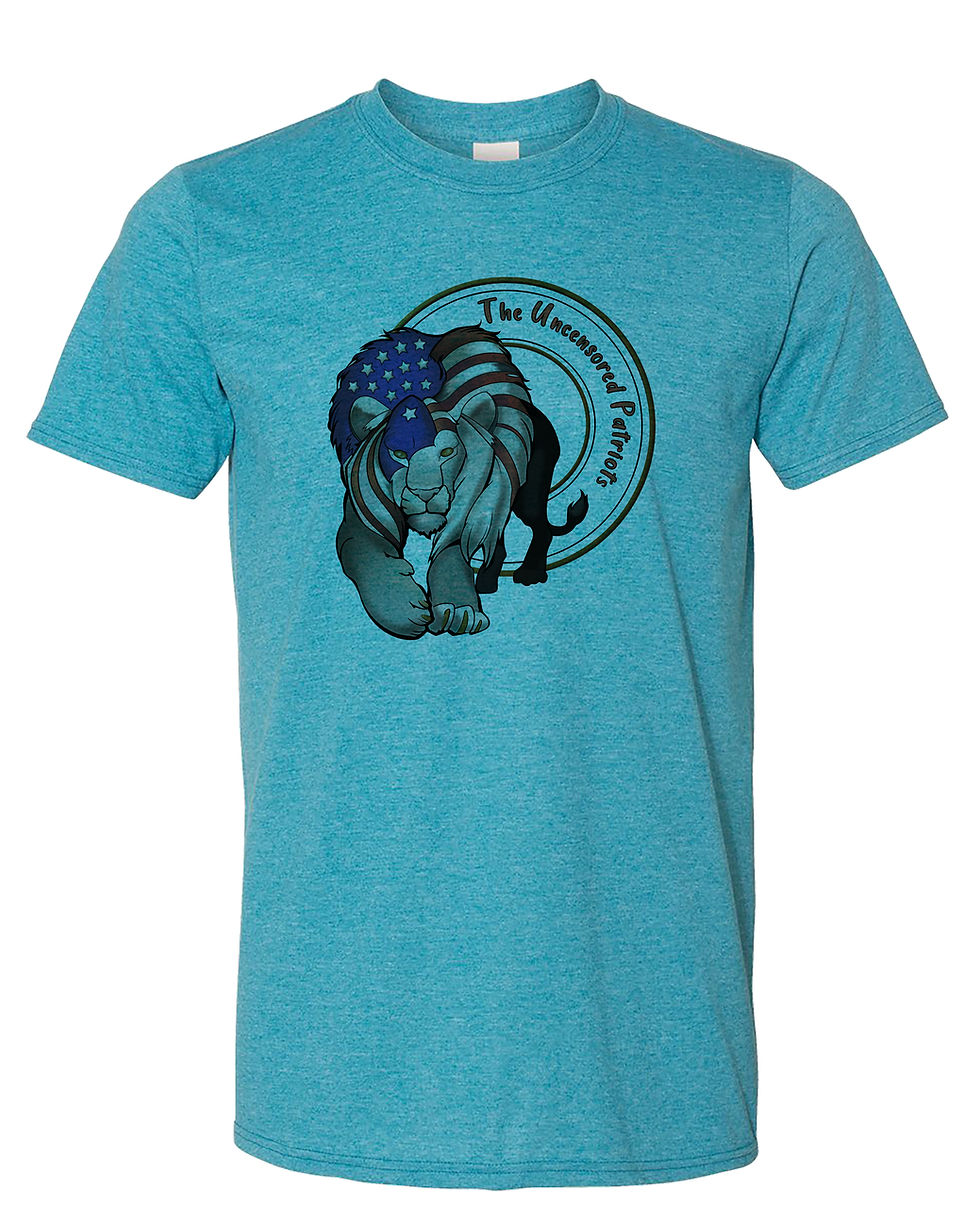 Thumbnail: 210216.3 Uncensored Patriot Lion Flag T-Shirt