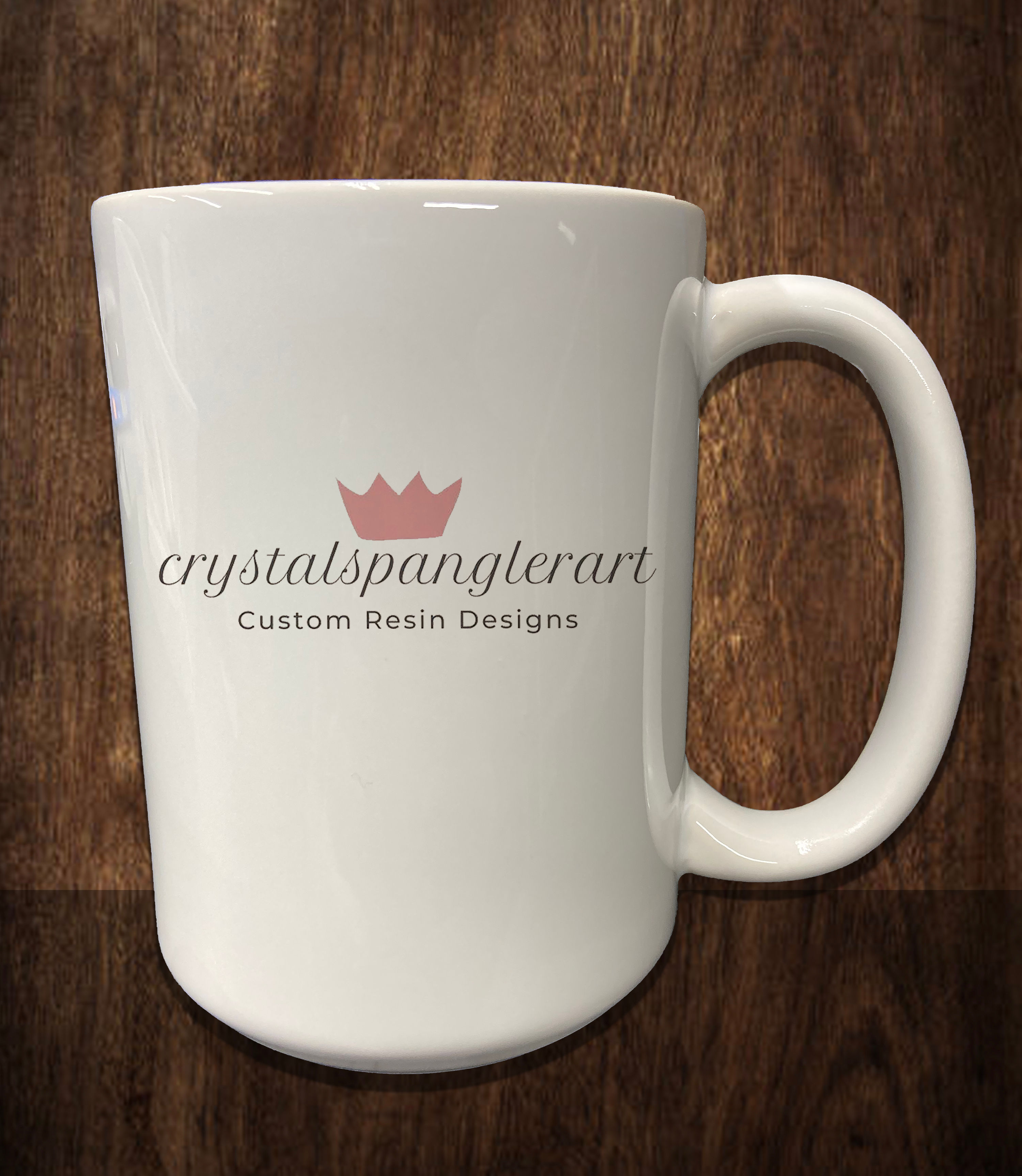 210520.1 Crystal Spangler Art - Logo - 15oz Coffee Mug
