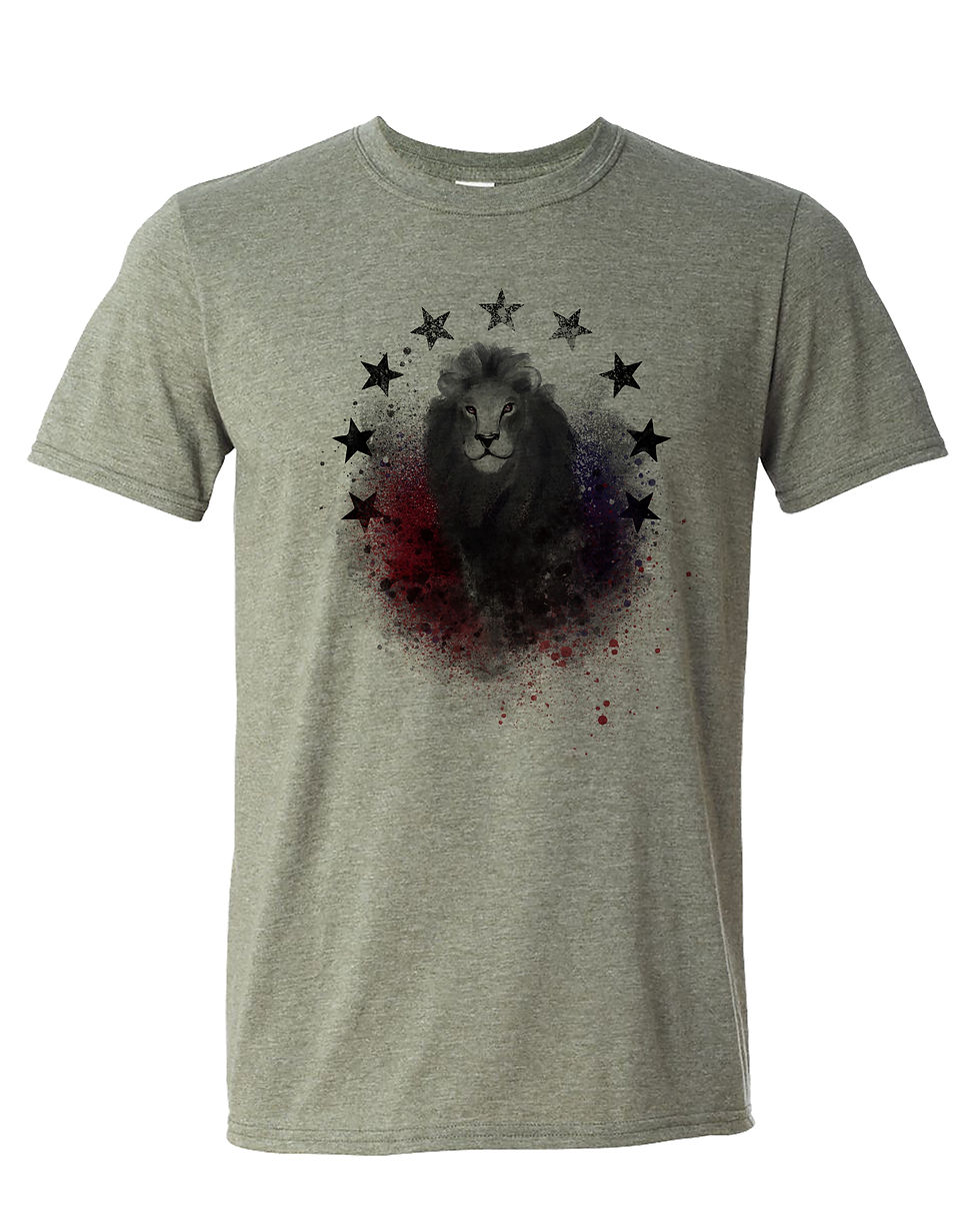 Thumbnail: (210113.2) Patriot Lion Painting