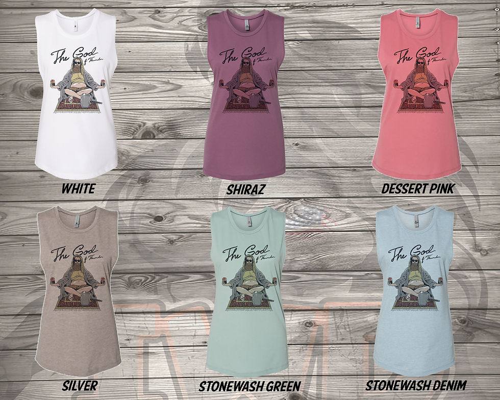 Thumbnail: 210712.5 - Fat God of Thunder - Avengers - Women's Sleeveless Tank