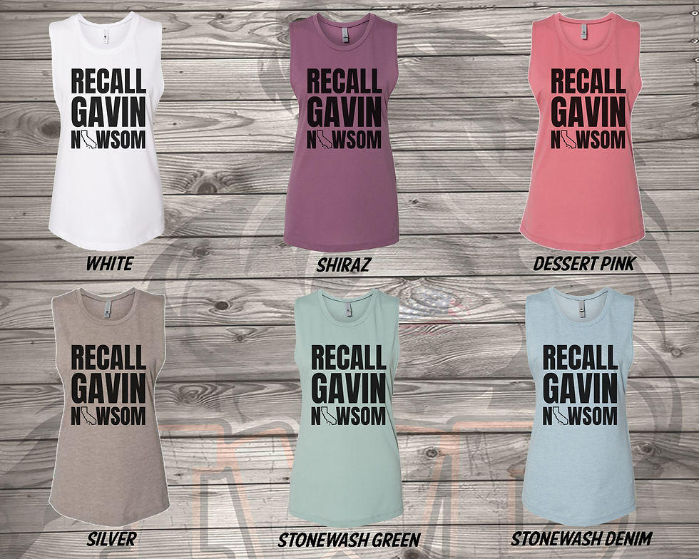Thumbnail: 210810.8 - Recall Gavin Newsom - Women's Sleeveless Tank
