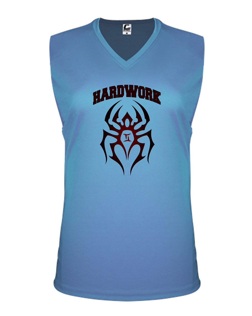 Thumbnail: 210329.1 - Women's Sleeveless - Hardwork - Black Spiderman - C2 Dry Fit