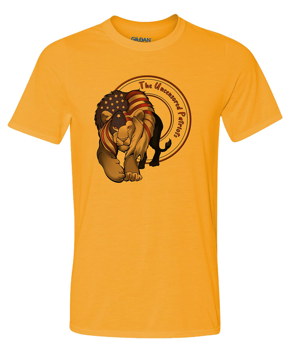 Thumbnail: 210216.3 Uncensored Patriot Lion Flag T-Shirt