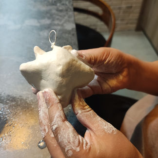 Proceso de moldeado cabeza animal