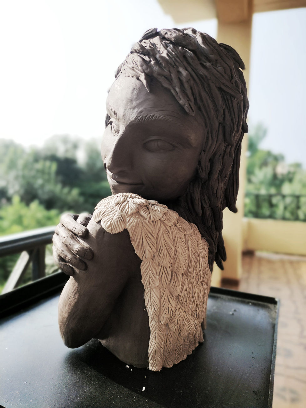 Retrato de la escultura de Deseo antes de cocer
