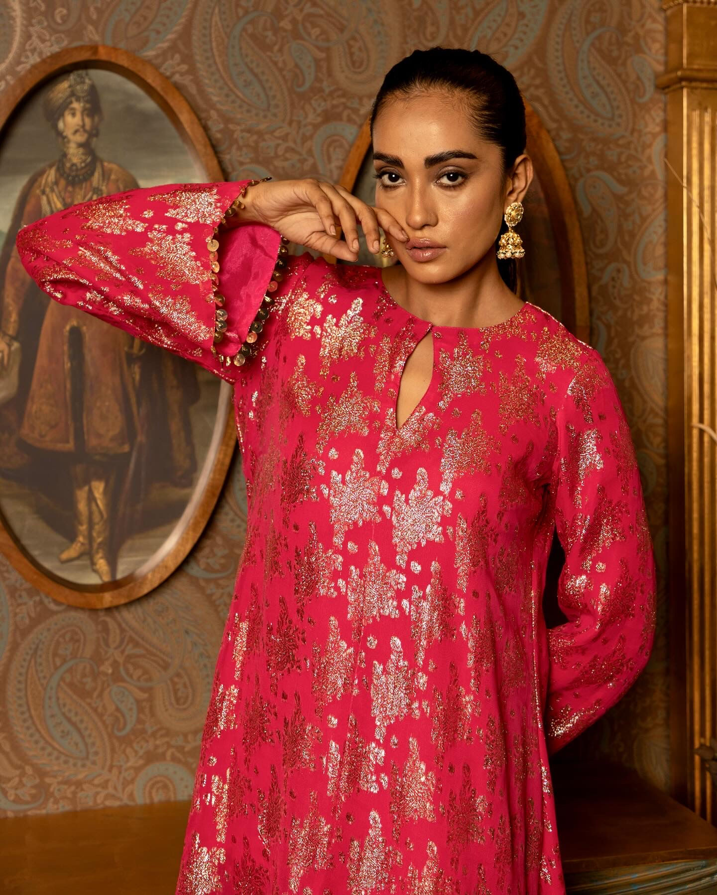 Blush pink kurta set 