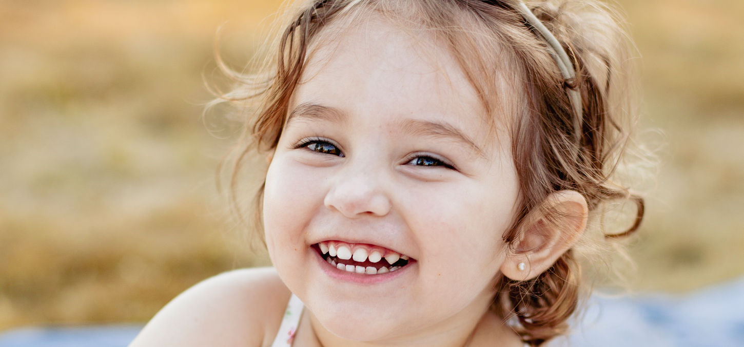 laughing two year old girl