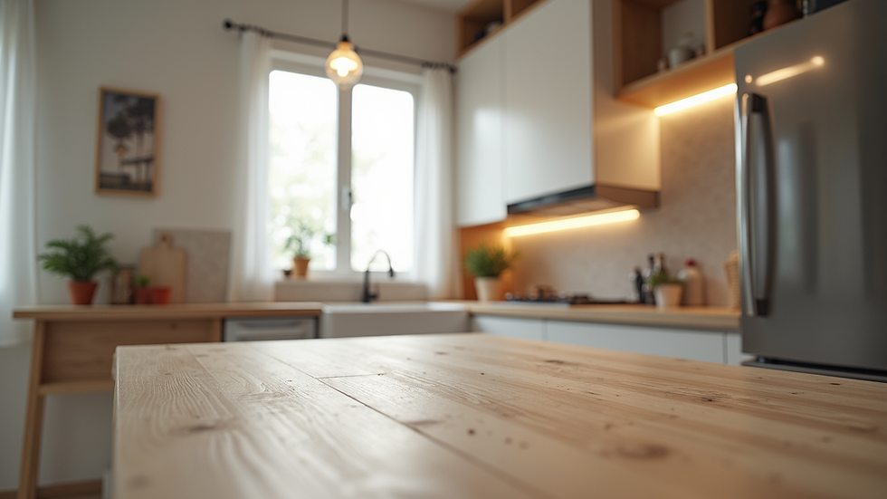 Eye-level view of a modern kitchen renovation in progress
