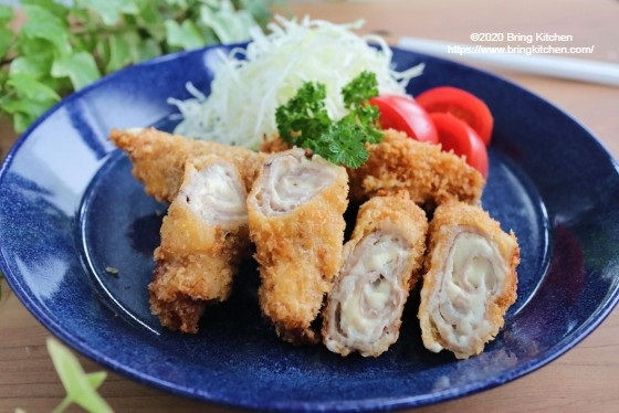 どこにも負けない安全な豚肉でトンカツ【レシピ】麓山高原豚のチーズロールカツ