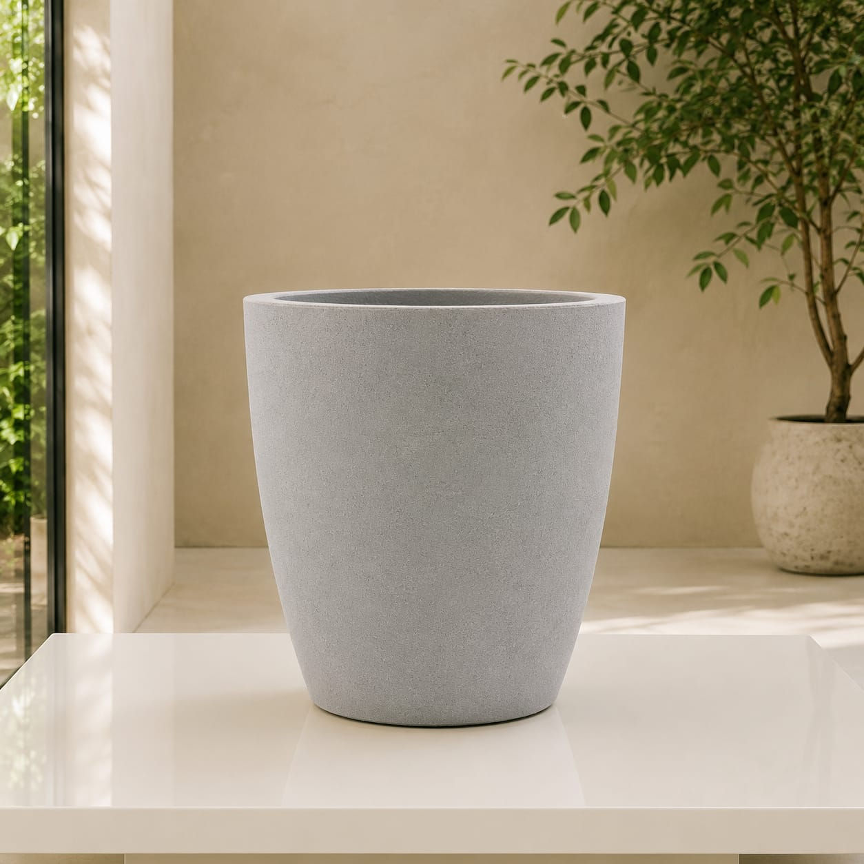 Vaso Coluna Soft - Cinza