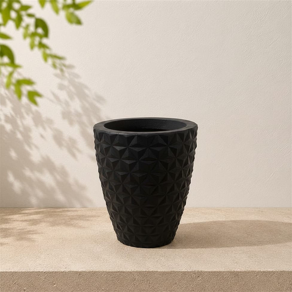 Vaso Diamante Slim - Preto