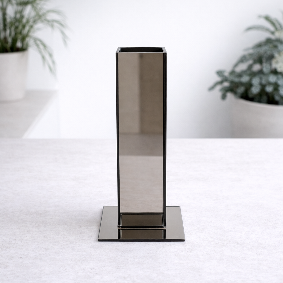 Miniatura: Vaso Espelhado Pedestal - Bronze