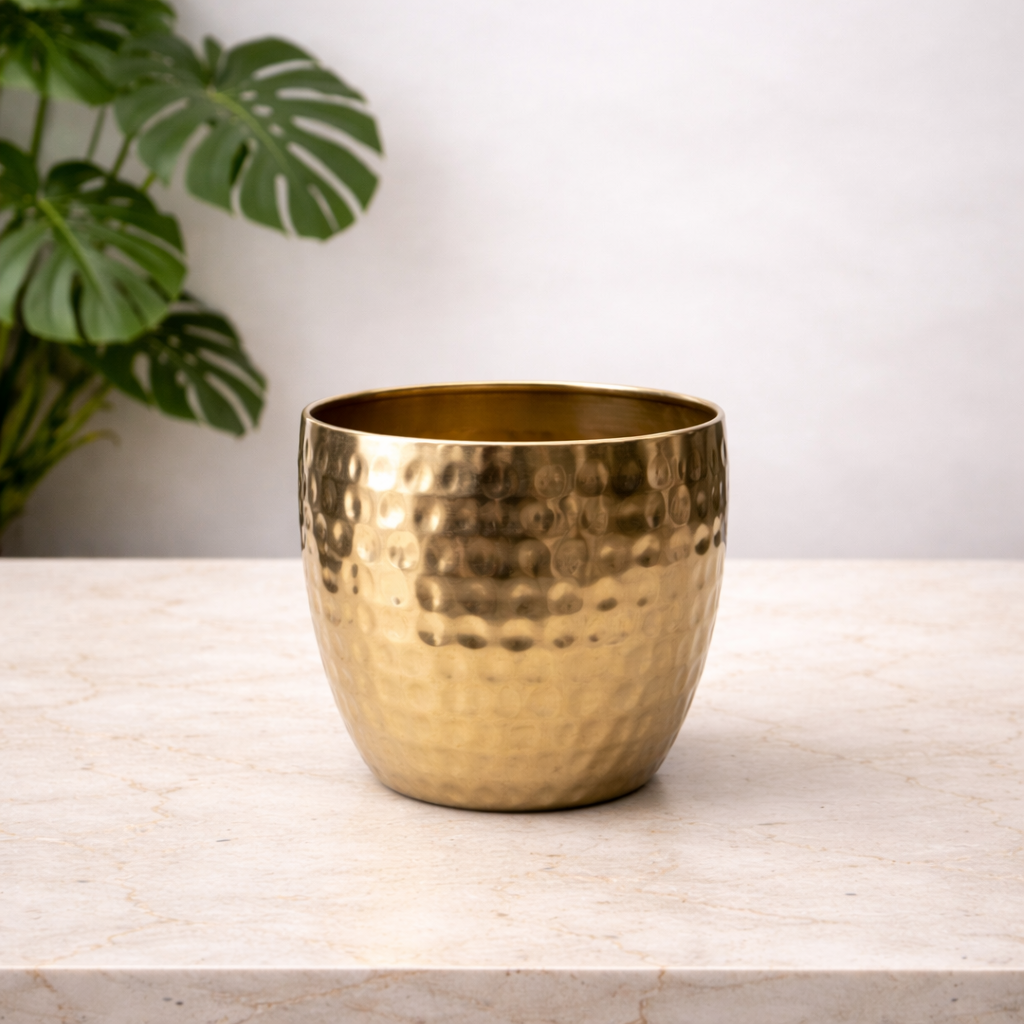 Vaso Áureo Dourado