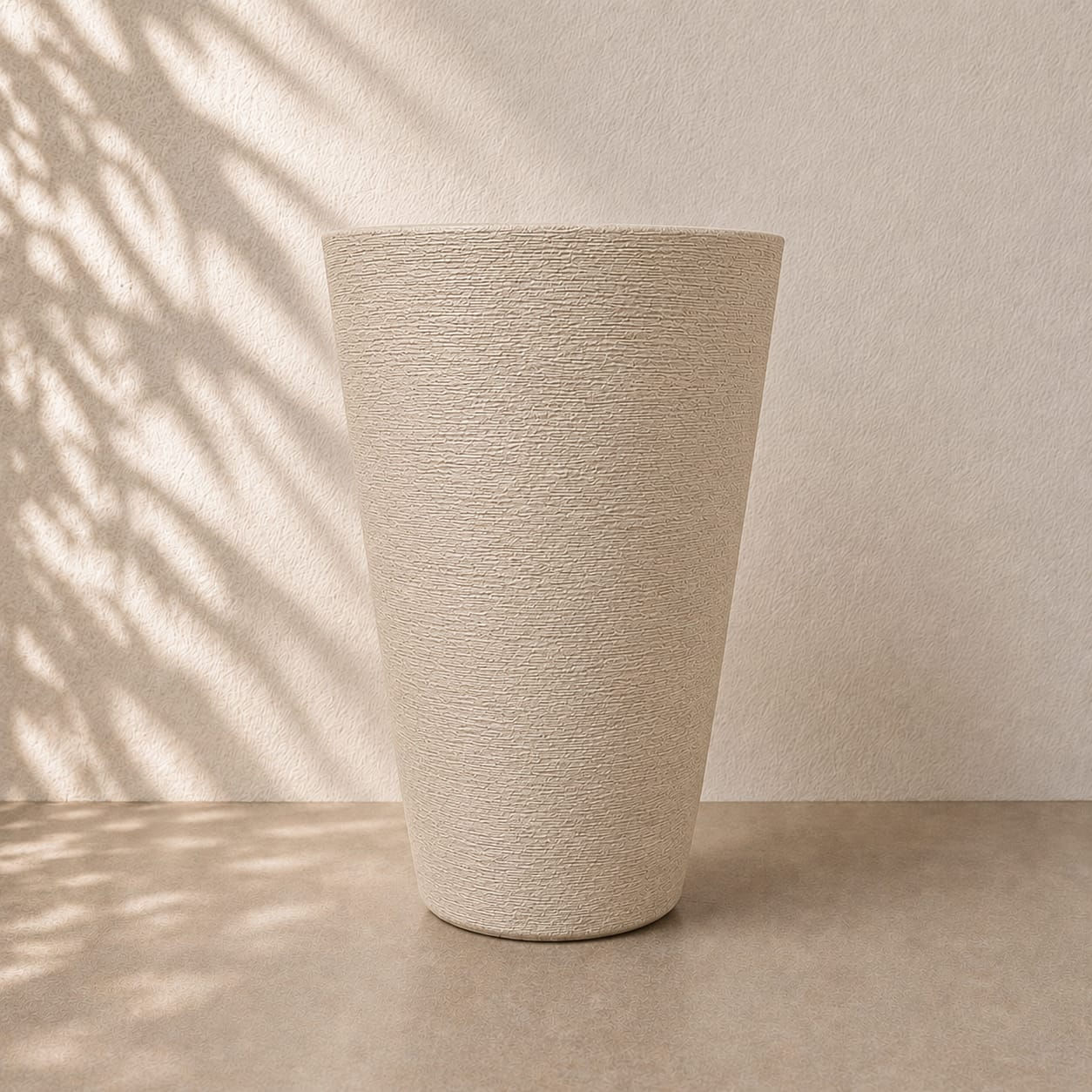 Vaso Torre Textura – Areia