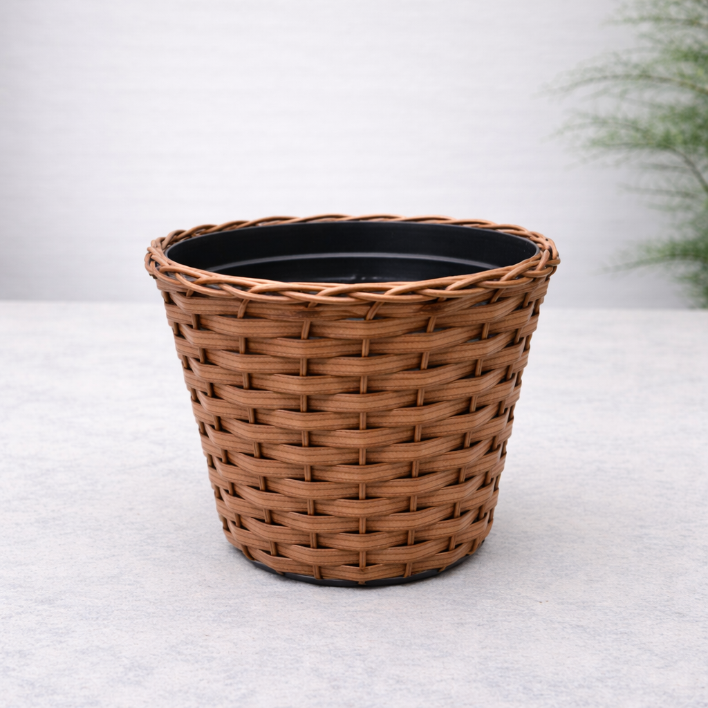 Vaso Trama da Terra - Castanho