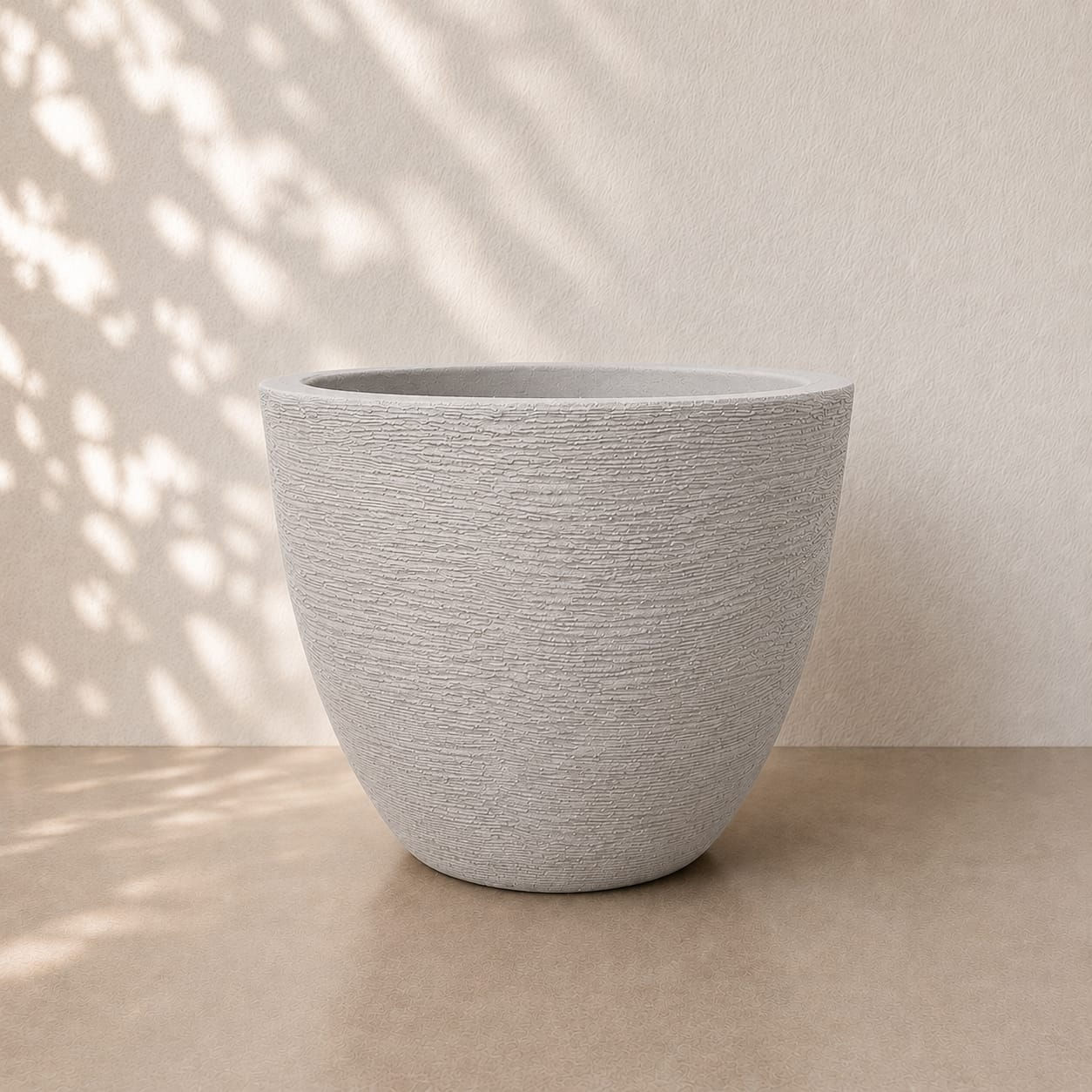 Vaso Cúpula Textura – Cinza